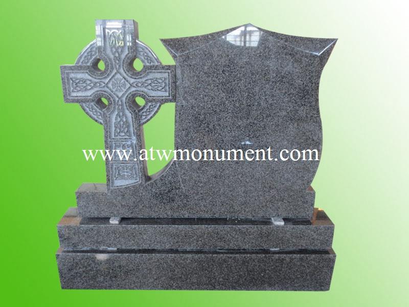 IEM-002-Rustenburg Shield headstone with Celtic cross