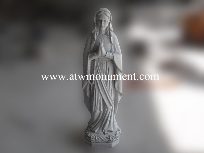 China Grey Granite Bless Mother Statue