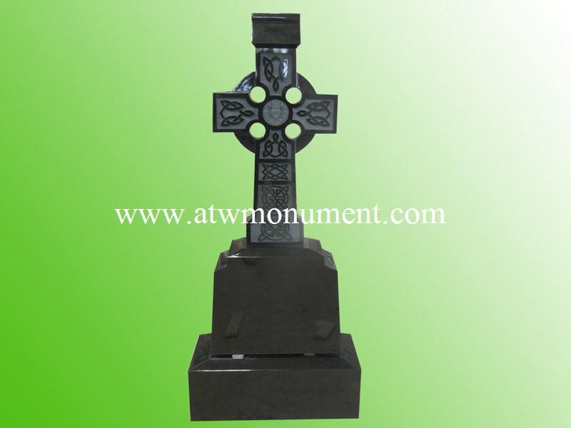 IEM-009-Absolute Black Celtic Cross Headstone