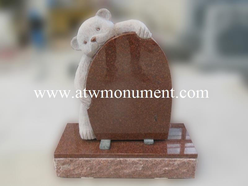 USM014- Indian Red Granite Teddy Bear Die